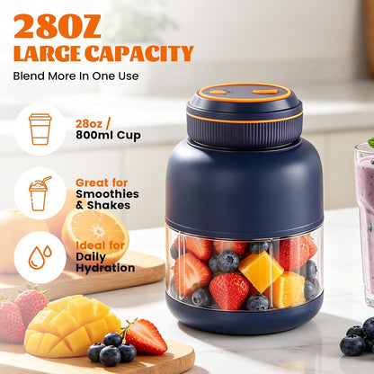 Portable Household Appliances Juicer, 1300ml Large Capacity USB Rechargeable Juice Blender Cup🍹