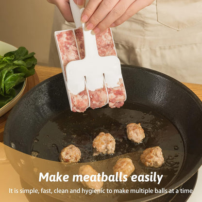 Creative Kitchen Triple Meatball Maker, Meatball Shaper Kitchen Triple Meat Tenderiser Meat Baller🥣