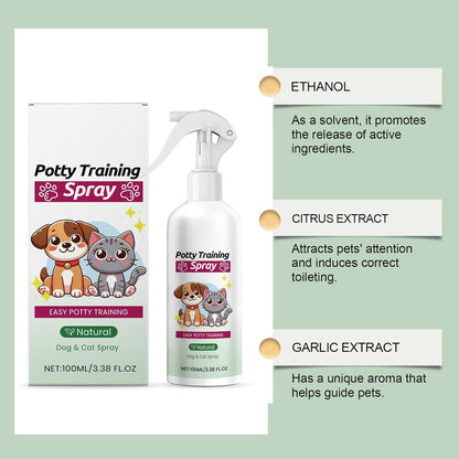 Natural Pet Potty Training Attractant Spray for Dogs & Cats 🐾