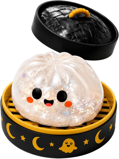 Cute Halloween scary ghost Marukosqueeze toy set, portable stressrelief hand squeeze toys👻