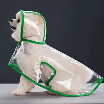 Transparent Thick Cape Dog Raincoat for Small Medium Dogs 🐾