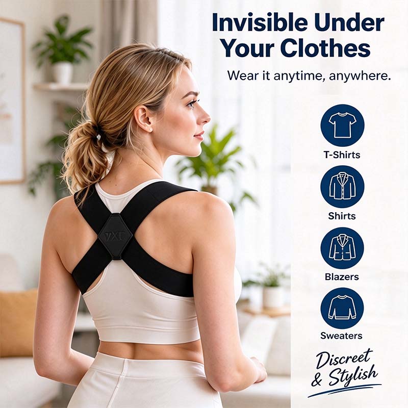 Shoulder Straps - Posture Support Straps for Men & Women – Elastic Back Support 📏