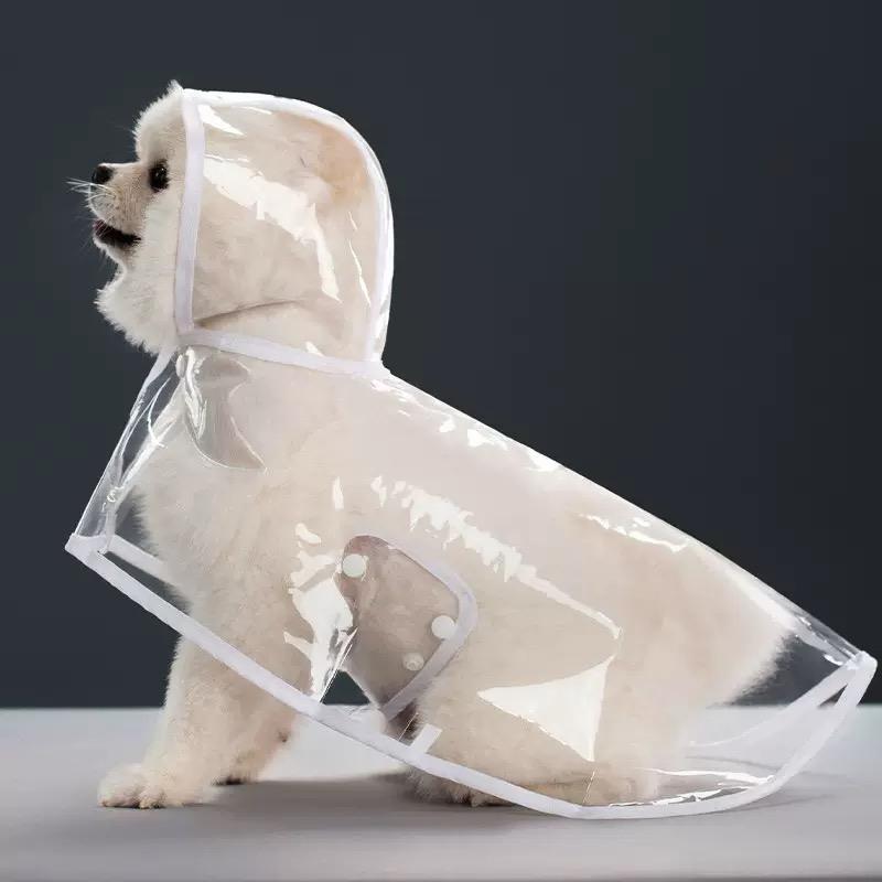 Transparent Thick Cape Dog Raincoat for Small Medium Dogs 🐾