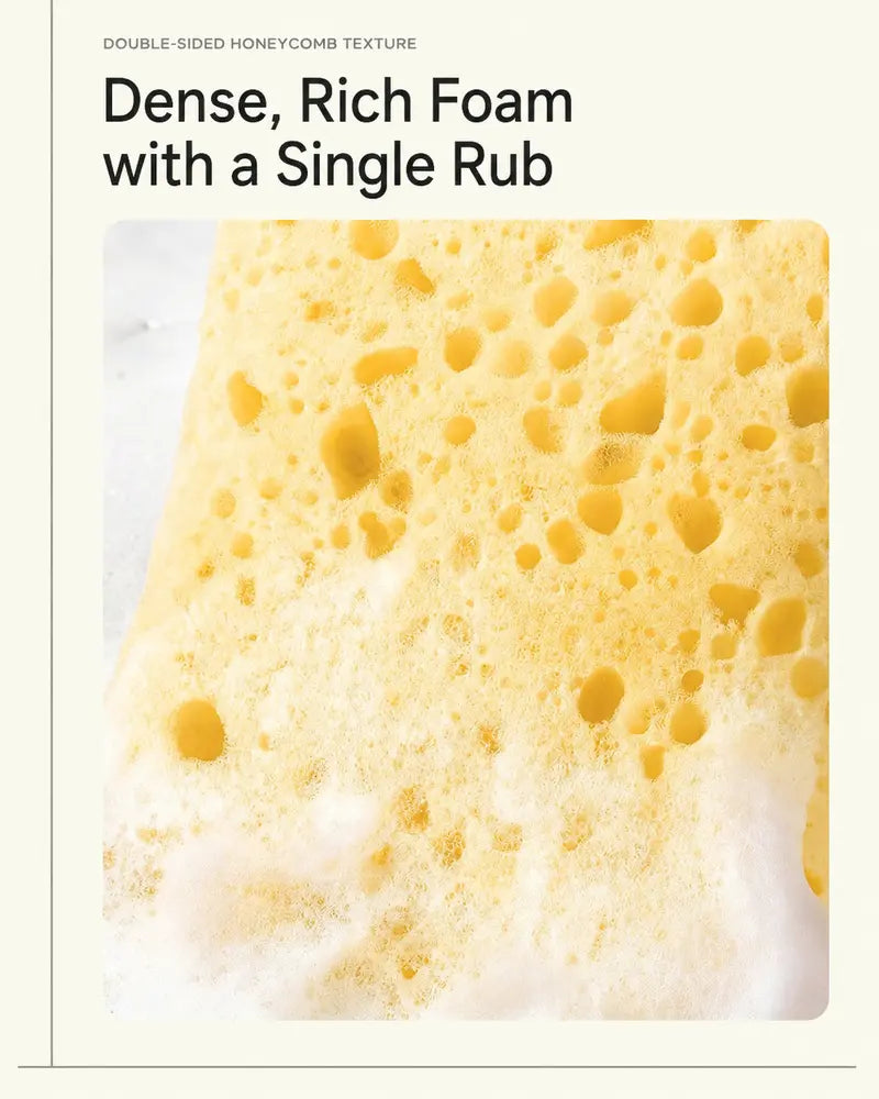 2Pcs Soft Bath Sponge with Soap Pocket,Quick Foaming Shower Scrub Sponge for Smooth Skin & Daily Body Cleaning🧼