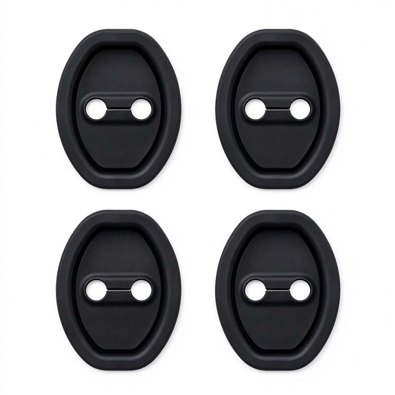 4 Counts Door Latch Lock Cover, Experience seamless installation with our self-adhesive design 🚗