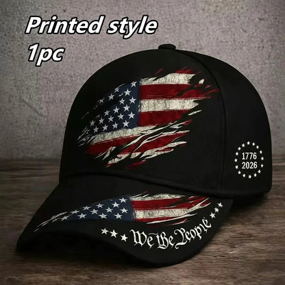 250th Anniversary Print Baseball Cap, Adjustable Unisex Sun Cap 🧢
