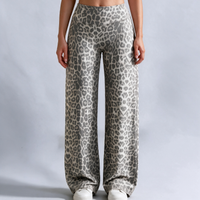 Light gray leopard print
