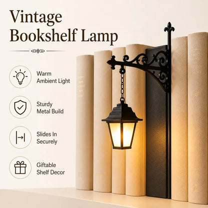 Library Lantern-Decorative Bookshelf Lighting, MiniatureHanging Shelf Lampdeng