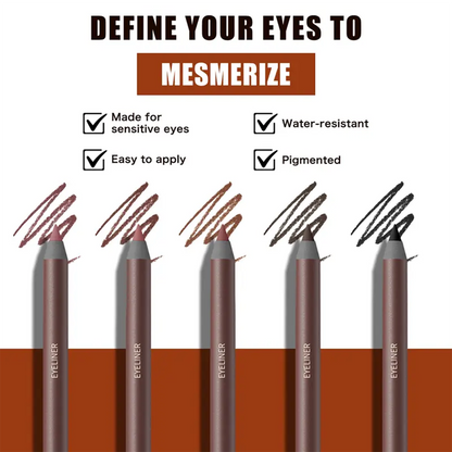 24HR Waterproof Eyeliner Pencil, Smudge-Proof Long-Lasting Eye Liner ✏️
