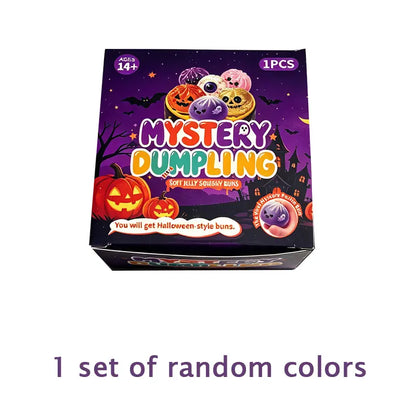 Cute Halloween scary ghost Marukosqueeze toy set, portable stressrelief hand squeeze toys👻