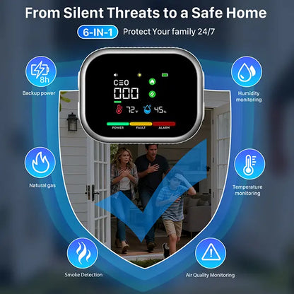 VASALKO 6-in-1 Portable Detector with Natural Gas🚨🔍