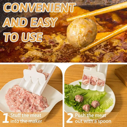 Creative Kitchen Triple Meatball Maker, Meatball Shaper Kitchen Triple Meat Tenderiser Meat Baller🥣