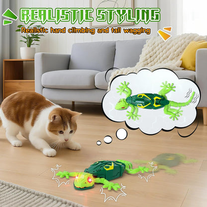 Wall Crawler Gecko, Remote Control Toy, Electric Lizard Toy with LED Glowing Eyes🦎