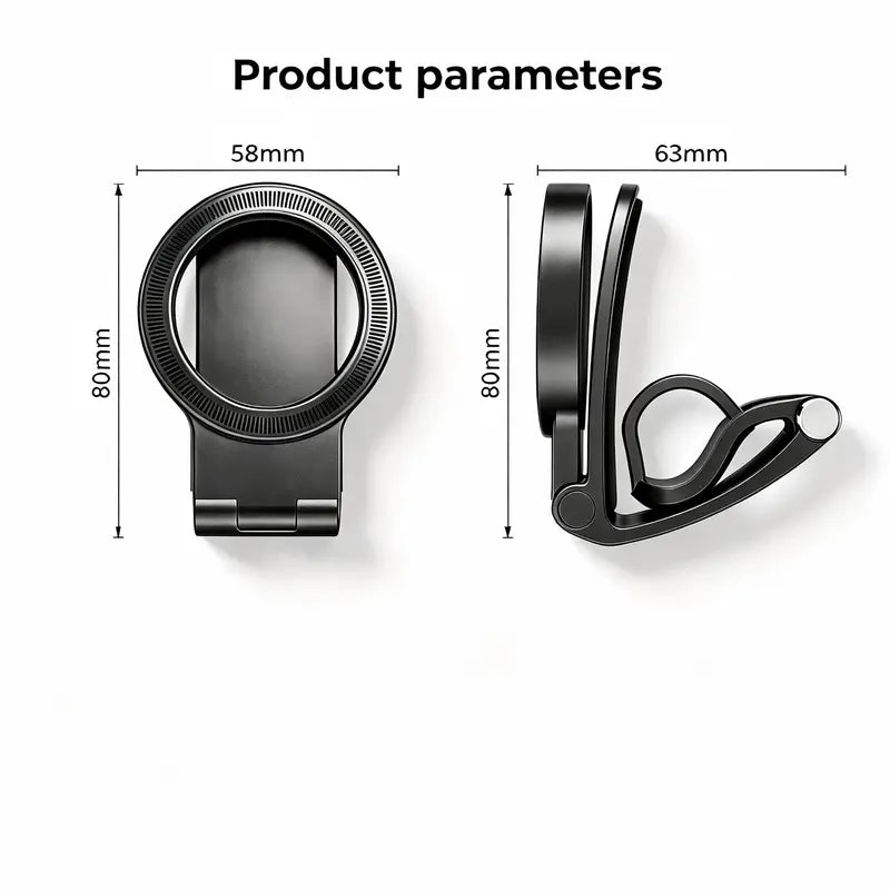 Magnetic Car Phone Holder | Dashboard & Sun Visor Foldable Mount🛑