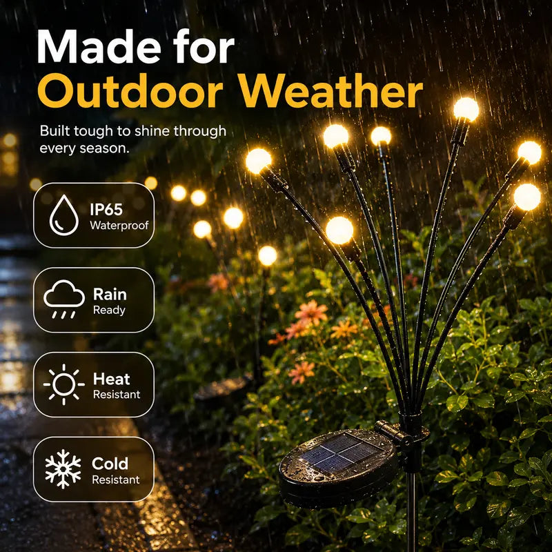 Solar Swaying Firefly Lights IP65 Waterproof Garden Stake Lights✨