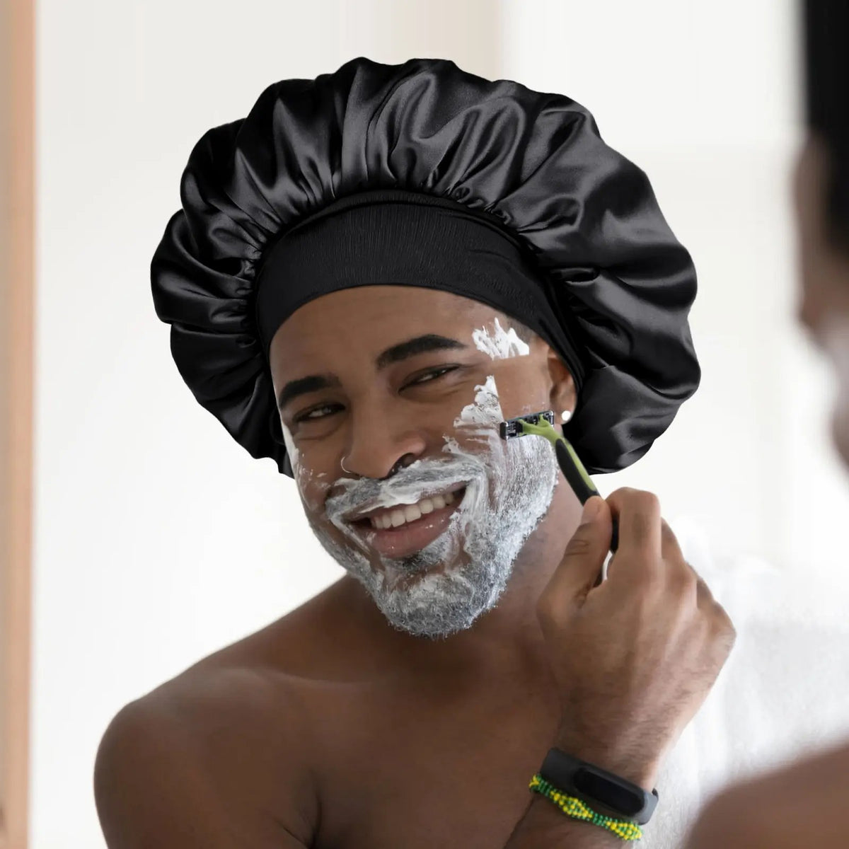 Bonnet for Men Hair Bonnet for Sleeping Double Layer Satin Bonnets 🧑‍🦰