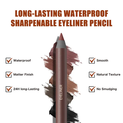 24HR Waterproof Eyeliner Pencil, Smudge-Proof Long-Lasting Eye Liner ✏️