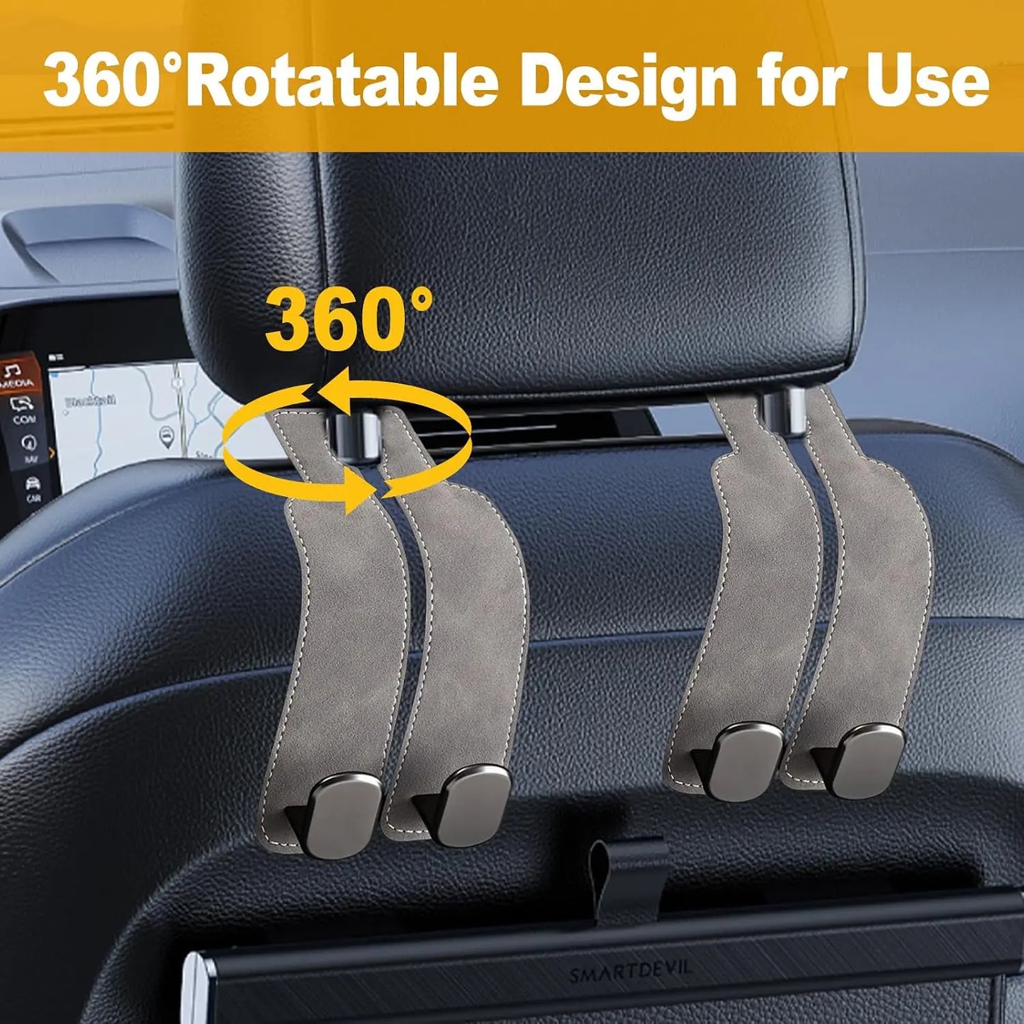 Car Purse Hook Purse Hook for Car Seats Headrest Car Seat Hooks,Heavy Duty Vehicle Organizer👜