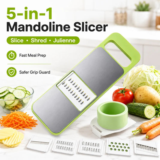 The Perfect Kitchen Gift: 5-in-1 Vegetable Cutter & Cheese Grater🥗