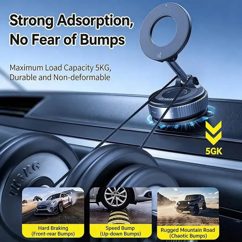 Guccqueen 2.0 Foldable Magnetic Car Phone Holder - 20 N52 Magnets 📱