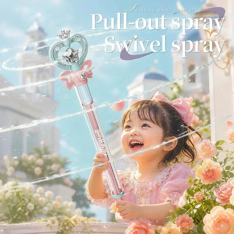 Magic Fairy Wand Water Gun Sparkling Summer Water Play Toy for Kids 💦