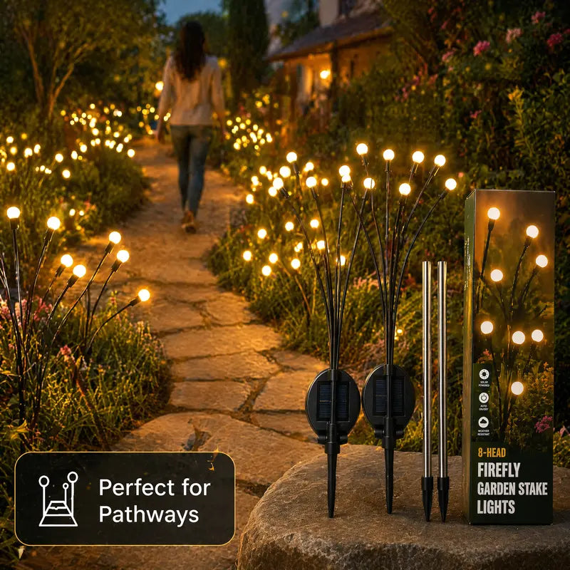 Solar Swaying Firefly Lights IP65 Waterproof Garden Stake Lights✨