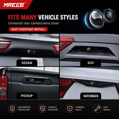 2Pcs Mirror Shape 360 Panoramic Rearview Car Camera Lens Cover🚗📷