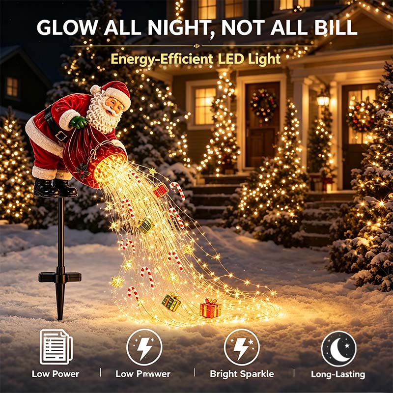 🎅Christmas Early  🎁 Santa’s Magic Pour – Flowing LED Christmas Garden Light