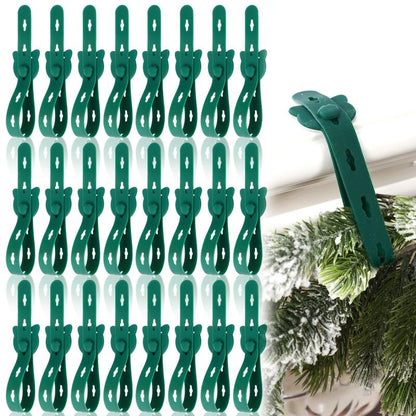 6Pcs Reusable Silicone Adhesive Christmas Garland Hooks - Traditional Household Hanger🎄