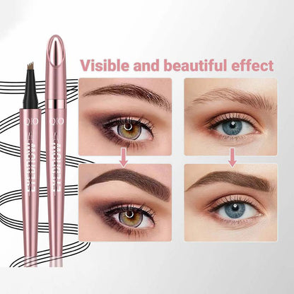 🖌️ Waterproof Micro-Fork Brow Pencil – Natural Hair-Like Brows👁️