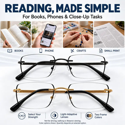 Unisex Progressive Multifocal Photochromic Reading Eyeglasses 👓