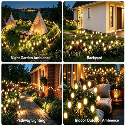 Solar Swaying Firefly Lights IP65 Waterproof Garden Stake Lights✨