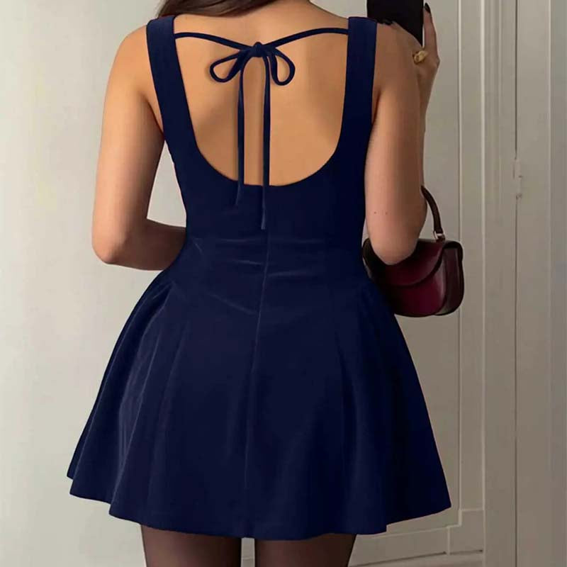 French Elegance Women's Short Fit Elegant Chic Dress, Elegant Dresses💃