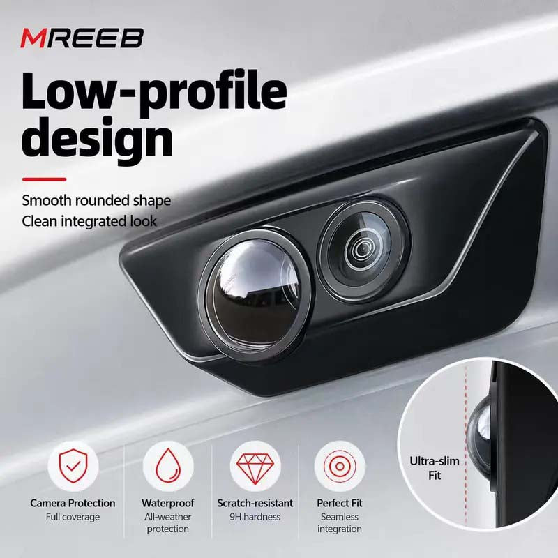 2Pcs Mirror Shape 360 Panoramic Rearview Car Camera Lens Cover🚗📷