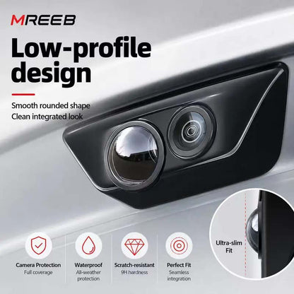 2Pcs Mirror Shape 360 Panoramic Rearview Car Camera Lens Cover🚗📷
