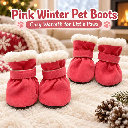 Soft Velvet Puppy Booties, Warm Non-Slip Paw Covers for Small Dogs 🐾