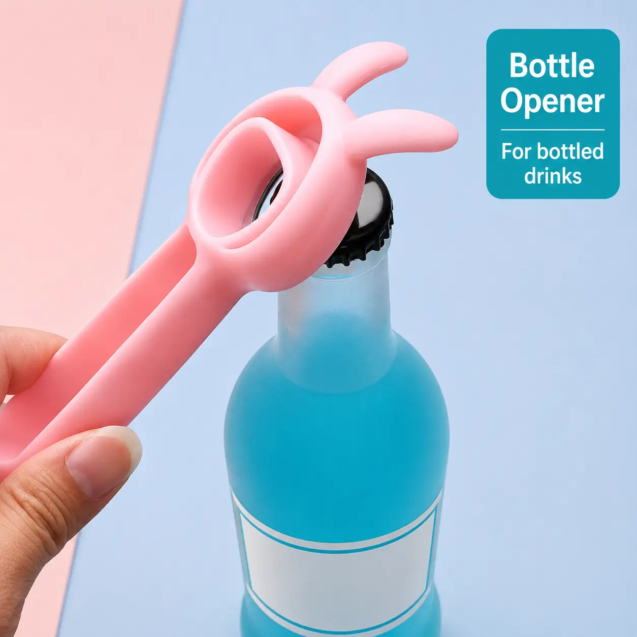 4-in-1 Multi-Function Bottle & Jar Opener, Bunny-Shaped Kitchen Opener Tool  🐰