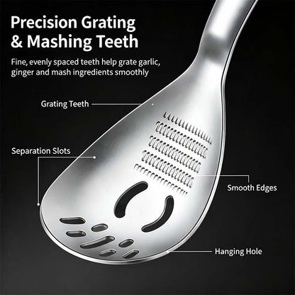 1 Count 304 Stainless Steel Multifunctional Kitchen Spoon🍳