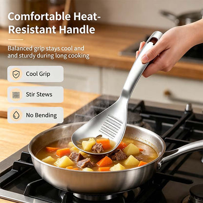 1 Count 304 Stainless Steel Multifunctional Kitchen Spoon🍳