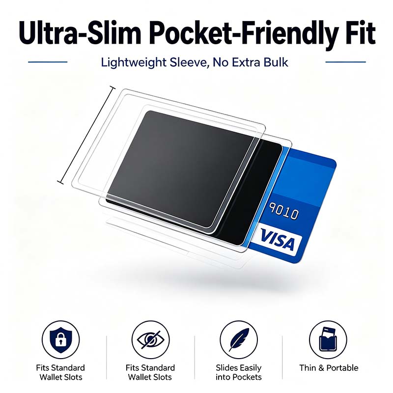Anti-Spy Privacy Card Sleeve, Protective Card Holder with Privacy Film💳