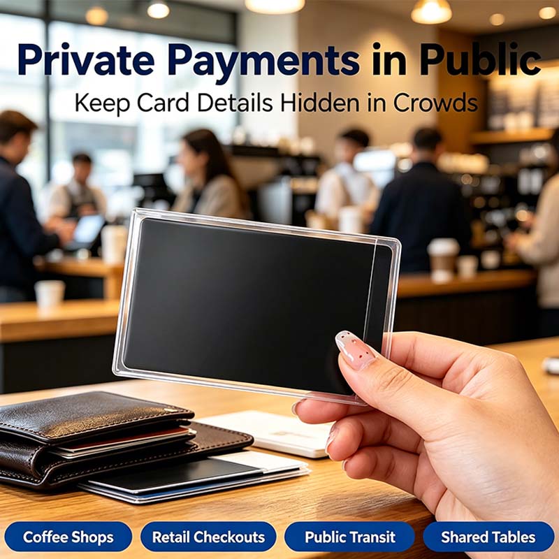 Anti-Spy Privacy Card Sleeve, Protective Card Holder with Privacy Film💳