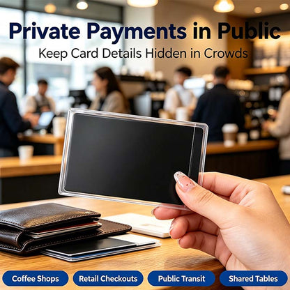 Anti-Spy Privacy Card Sleeve, Protective Card Holder with Privacy Film💳