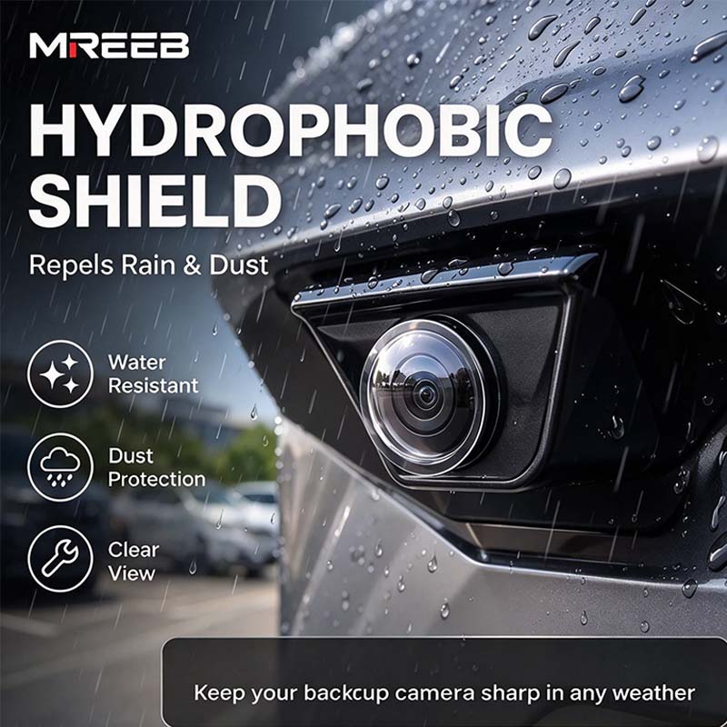 2Pcs Mirror Shape 360 Panoramic Rearview Car Camera Lens Cover🚗📷