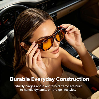 Stylish Aviator Sunglasses for Men and Women , Trendy Rectangle, Fashionable Design, Perfect😎