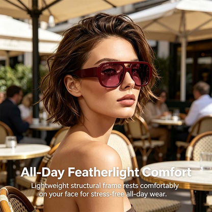 Stylish Aviator Sunglasses for Men and Women , Trendy Rectangle, Fashionable Design, Perfect😎