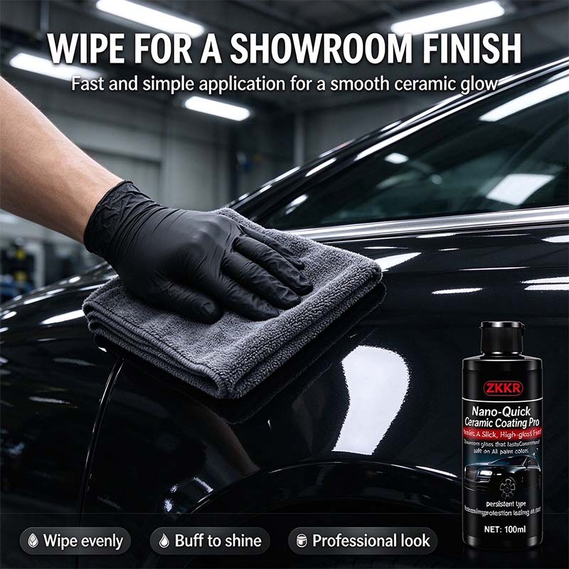 Nano-Quick Ceramic Coating Pro for automobiles, featuring advanced ceramic technology 🚗