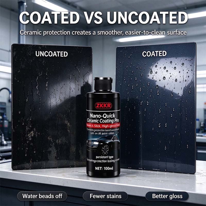 Nano-Quick Ceramic Coating Pro for automobiles, featuring advanced ceramic technology 🚗