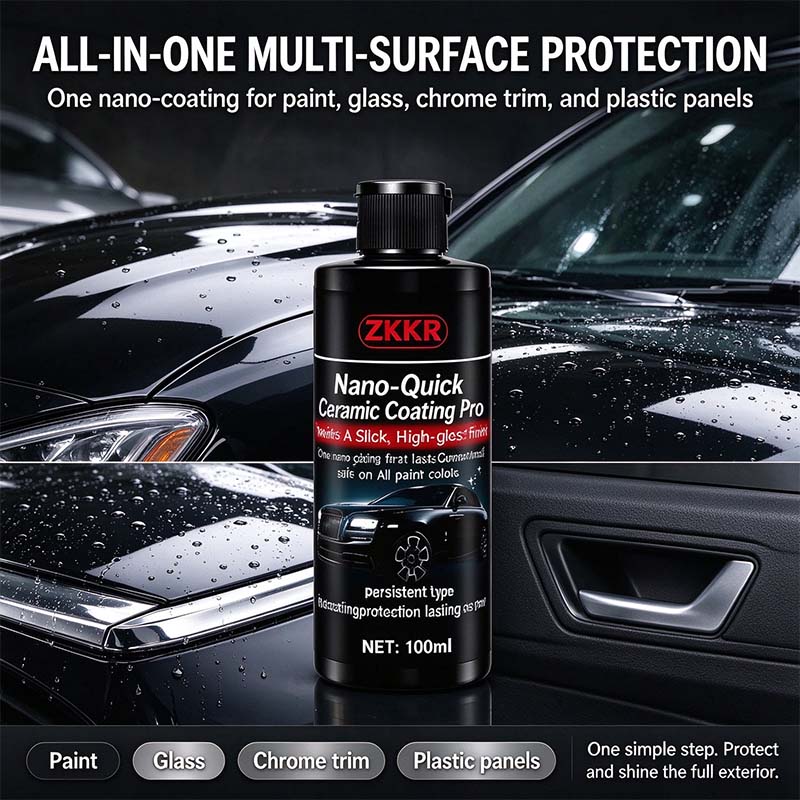 Nano-Quick Ceramic Coating Pro for automobiles, featuring advanced ceramic technology 🚗