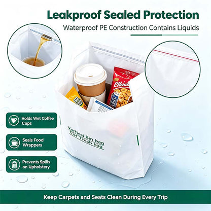 20 Counts Car Trash Bag, Self-Adhesive Vertical Disposable Cleaning Bag🗑️