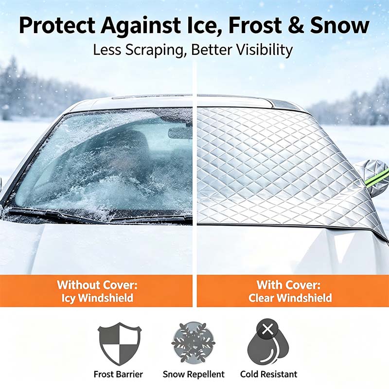 Car Windshield Protector Cover, Waterproof for Snow Ice Frost Dust Rain❄️